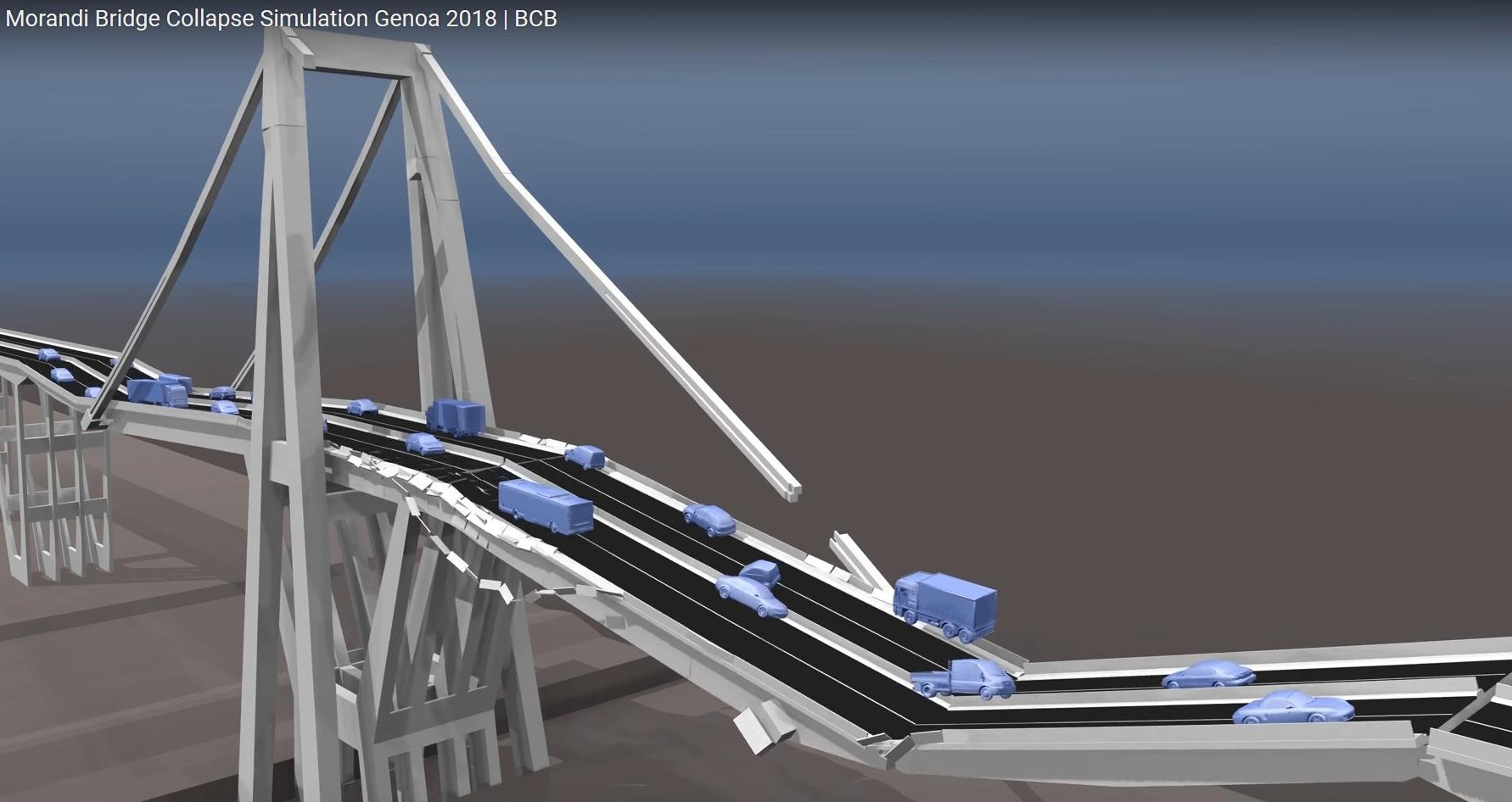 Morandibrücke - Kostack 3D-Simulation